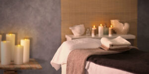 Place for relaxation in modern wellness center